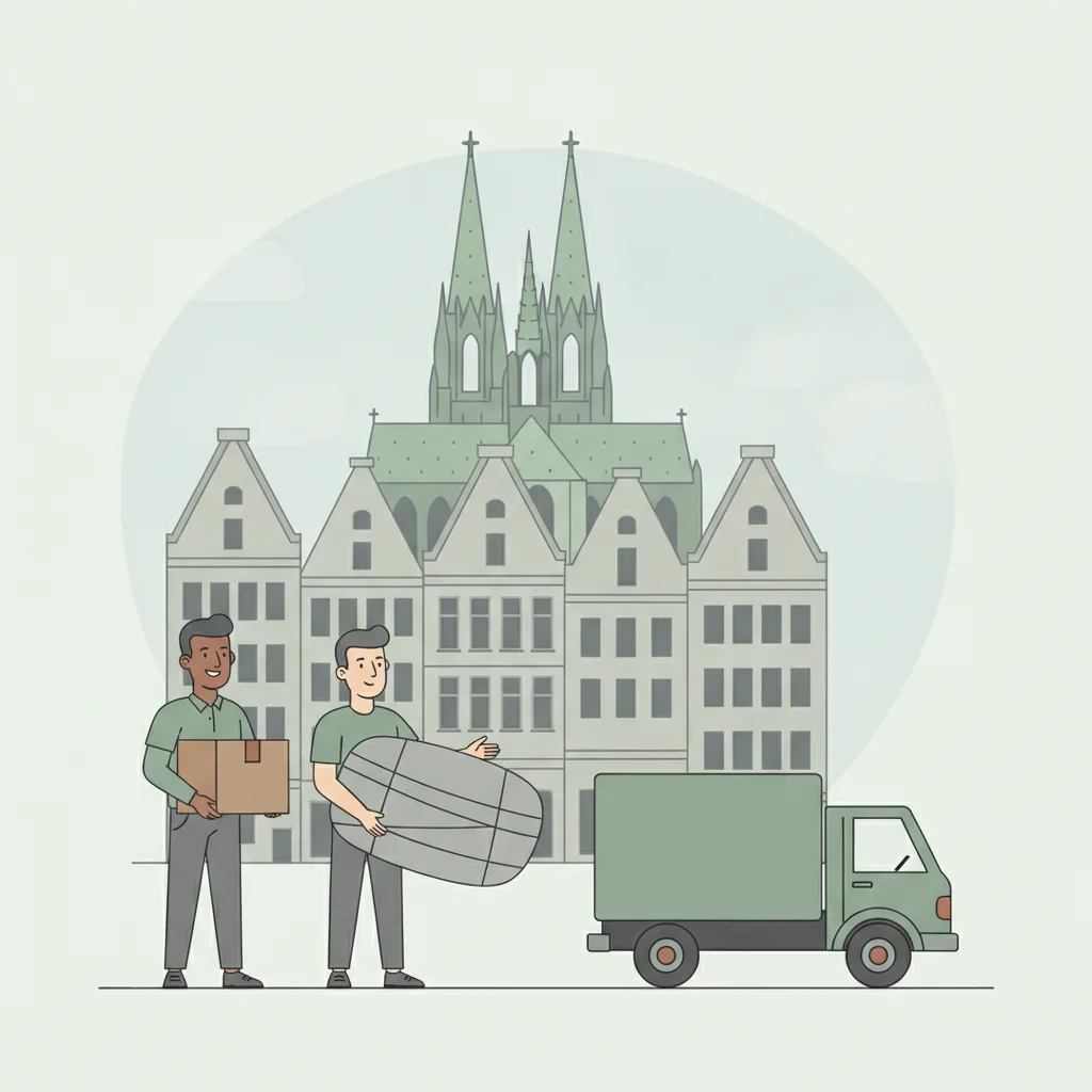 Umzug und Beiladung in Köln – Leistungen geprüfter Partnerbetriebe
